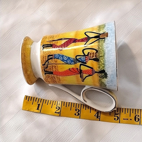 African Woman In Traditional Dress Window Blackout Curtains & 2 Heritage Tea Cup - Picture 16 of 16